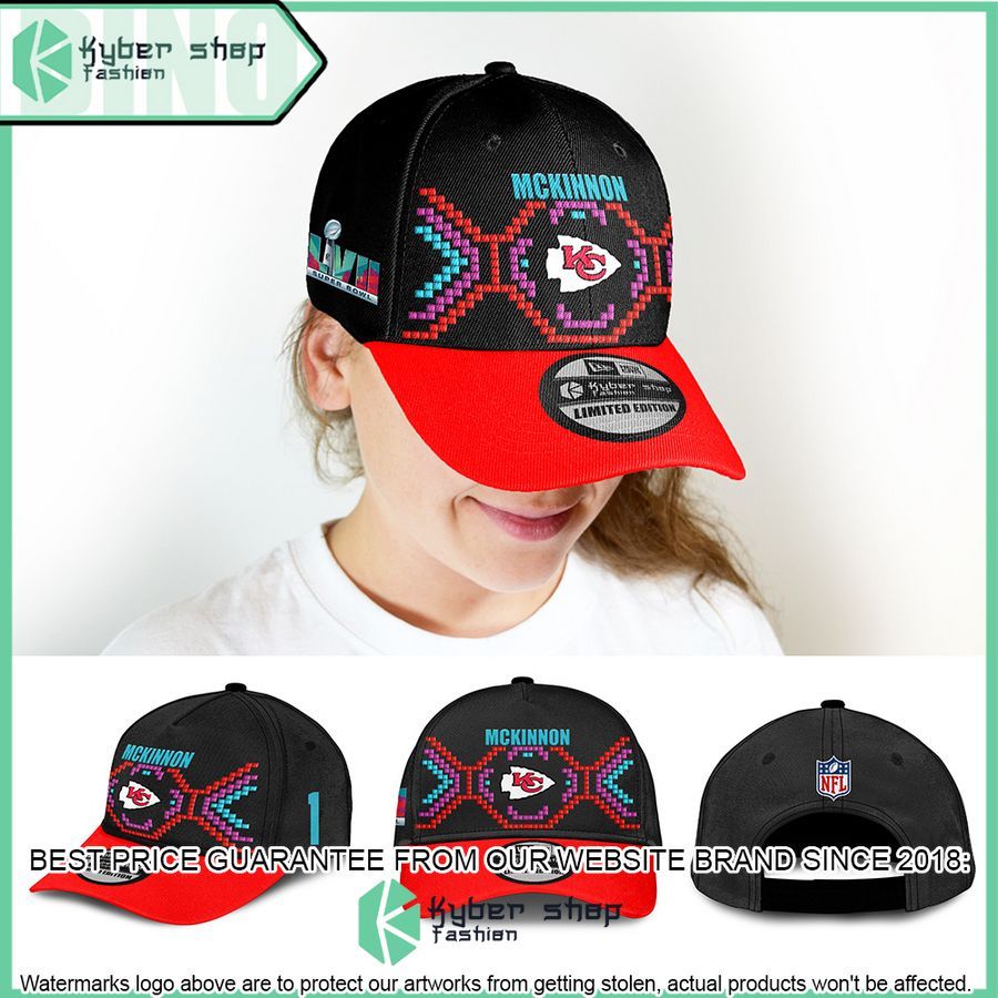 Jerick McKinnon 1 Kansas City Chiefs Super Bowl LVII Tarmac Cap 4 jerick mckinnon 1 kansas city chiefs super bowl lvii tarmac cap 4 186