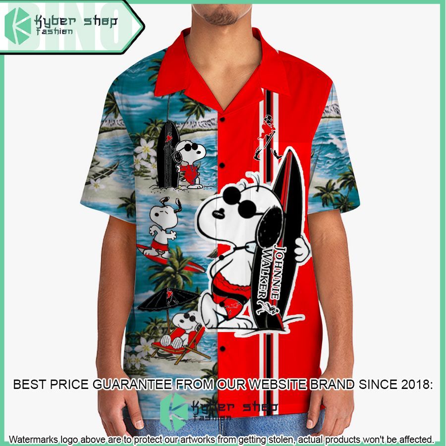 johnnie walker snoopy hawaiian shirt and shorts 2 475