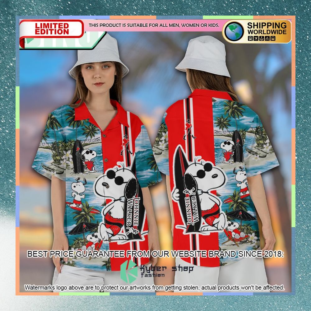 Johnnie Walker Snoopy Hawaiian Shirt and Shorts 6 johnnie walker snoopy hawaiian shirt and shorts 3 744