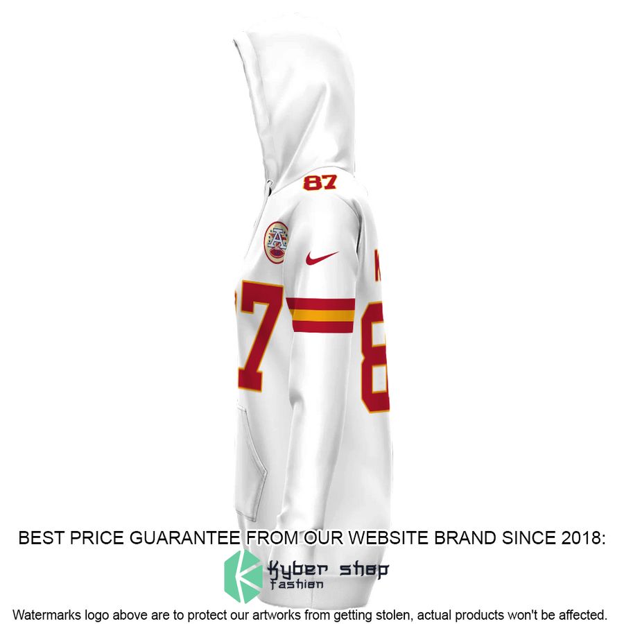 Kansas City Chiefs Kelce 87 White Hoodie Dress 4 kansas city chiefs kelce 87 white hoodie dress 4 733