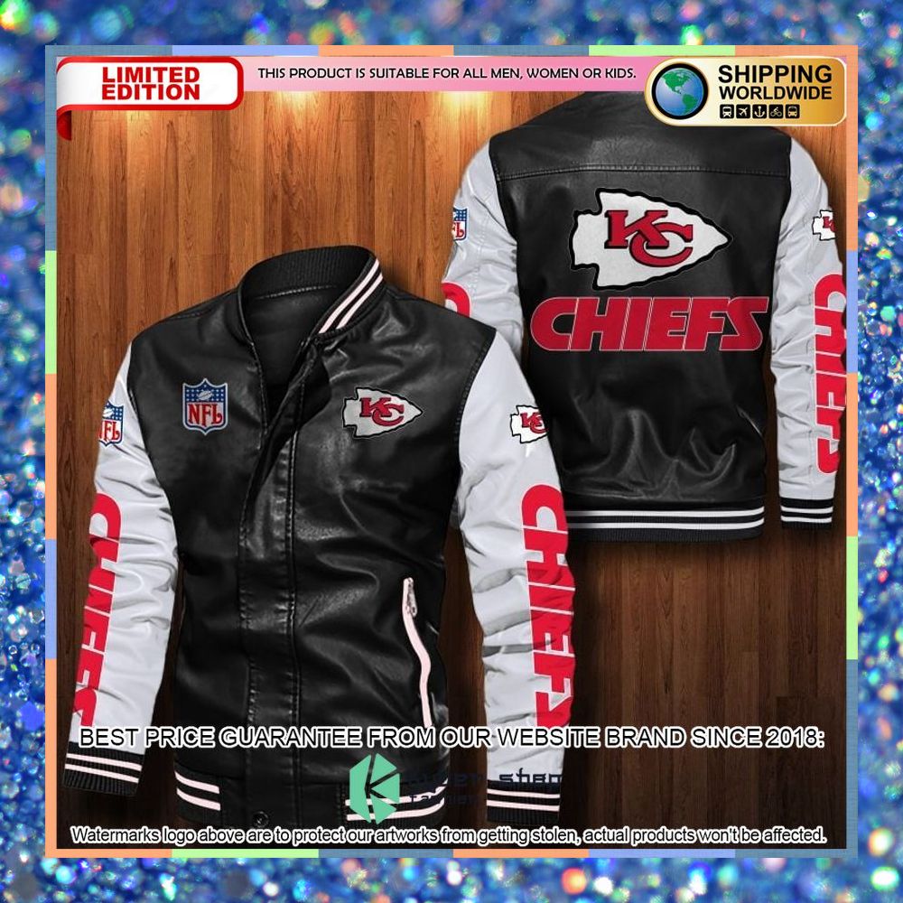 Kansas City Chiefs NFL Leather Bomber Jacket 5 Kansas City Chiefs NFL Leather Bomber Jacket word3
