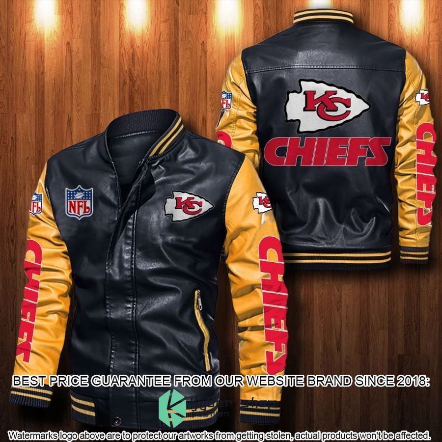 Kansas City Chiefs NFL Leather Bomber Jacket 4 Kansas City Chiefs NFL Leather Bomber Jacket word3