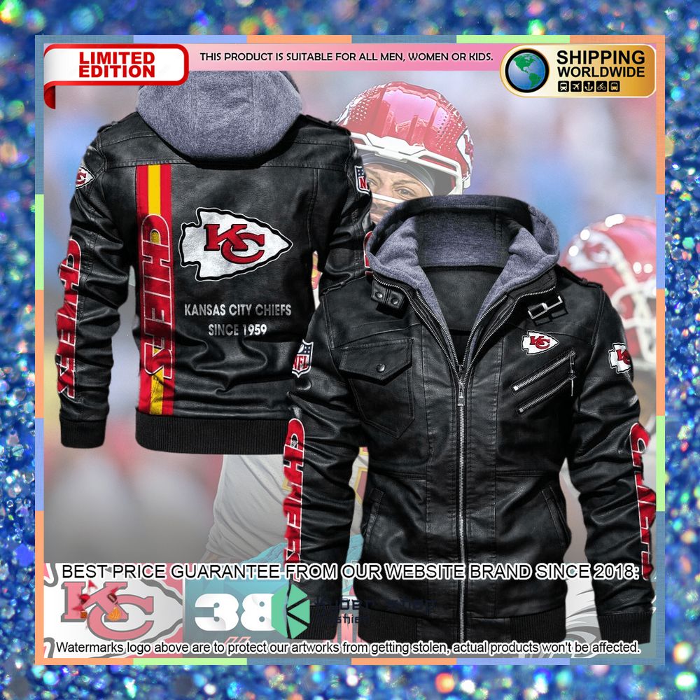 Kansas City Chiefs Since 1959 Leather Jacket 3 Kansas City Chiefs Since 1959 Leather Jacket word3