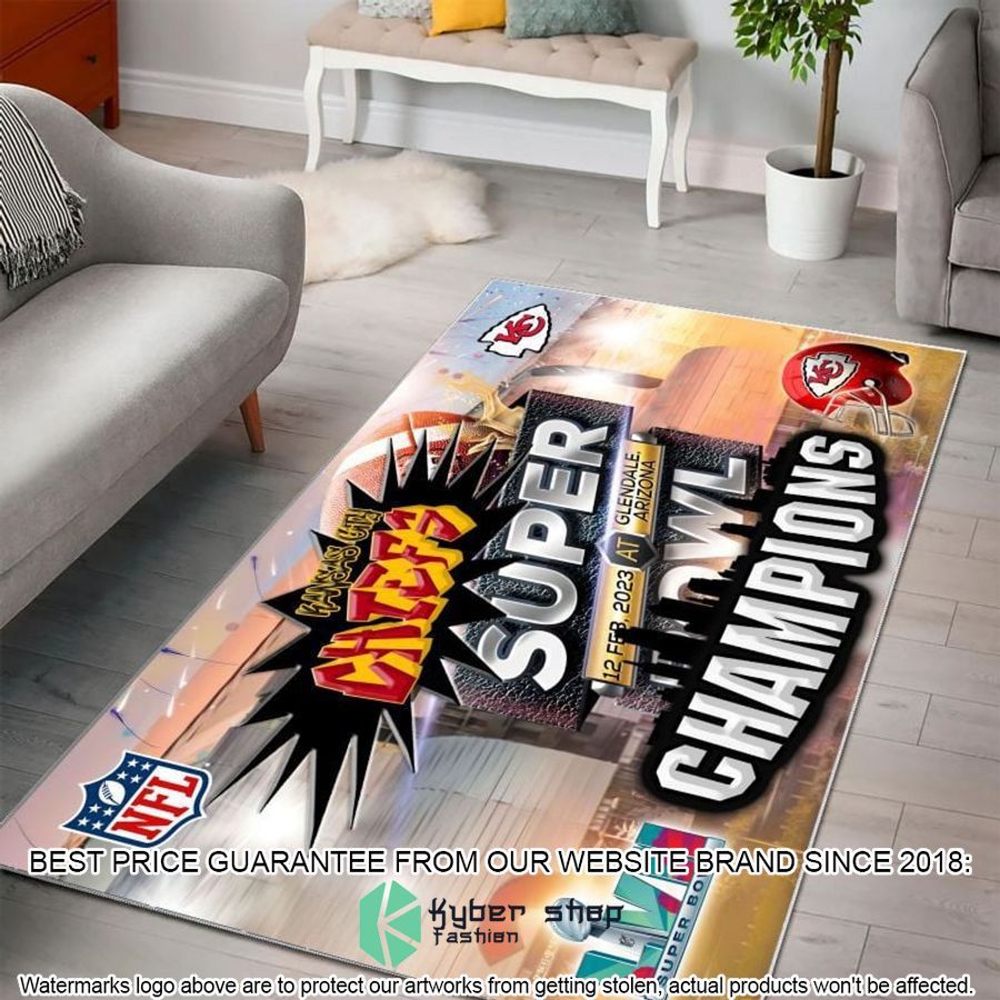 Kansas City Chiefs Super Bowl LVII Champions Rug 3 Kansas City Chiefs Super Bowl LVII Champions Rug word1