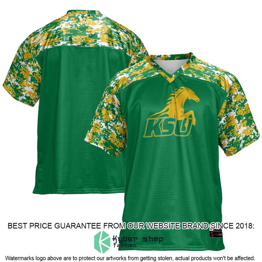 Kentucky State Thorobreds Green Football Jersey 4 Kentucky State Thorobreds Green Football Jersey word2
