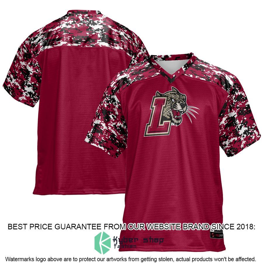 Lafayette College Leopards Maroon Football Jersey word1