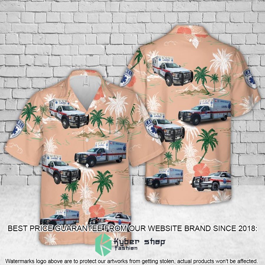 Laurel Emergency Medical Services Hawaiian Shirt