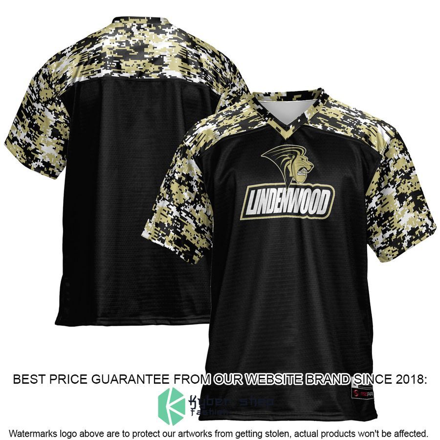 Lindenwood Lions Black Football Jersey
