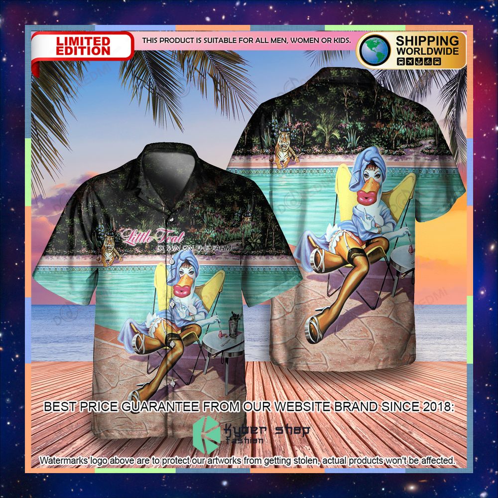 little feat down on the farm hawaiian shirt 1 808