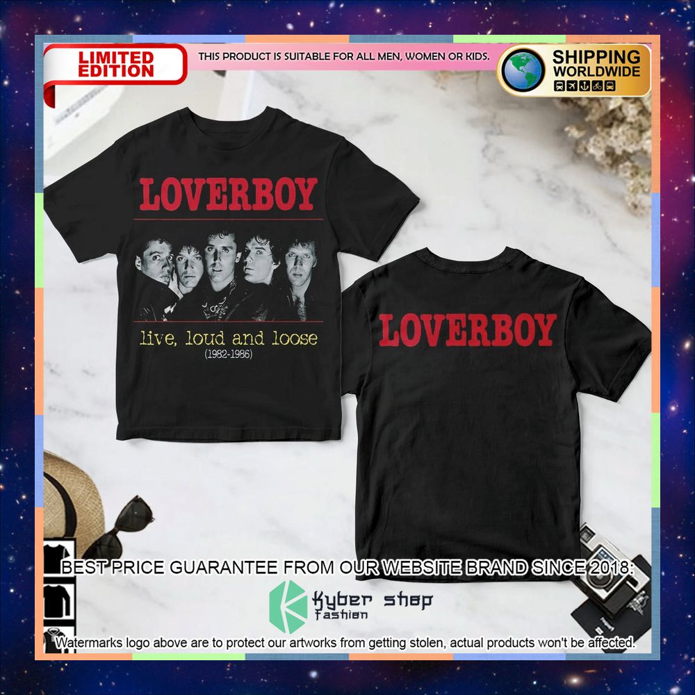 loverboy live loud loose 3d t shirt 1 431