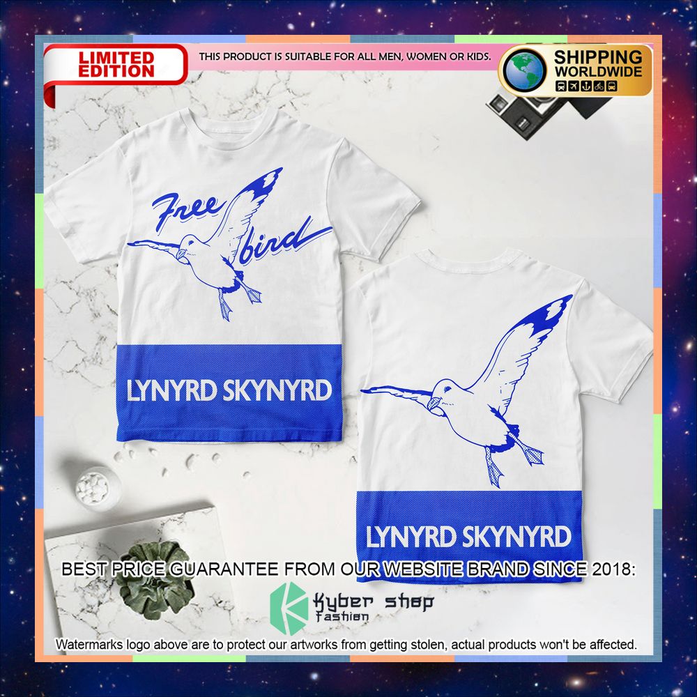 lynyrd skynyrd freebird white 3d t shirt 1 150