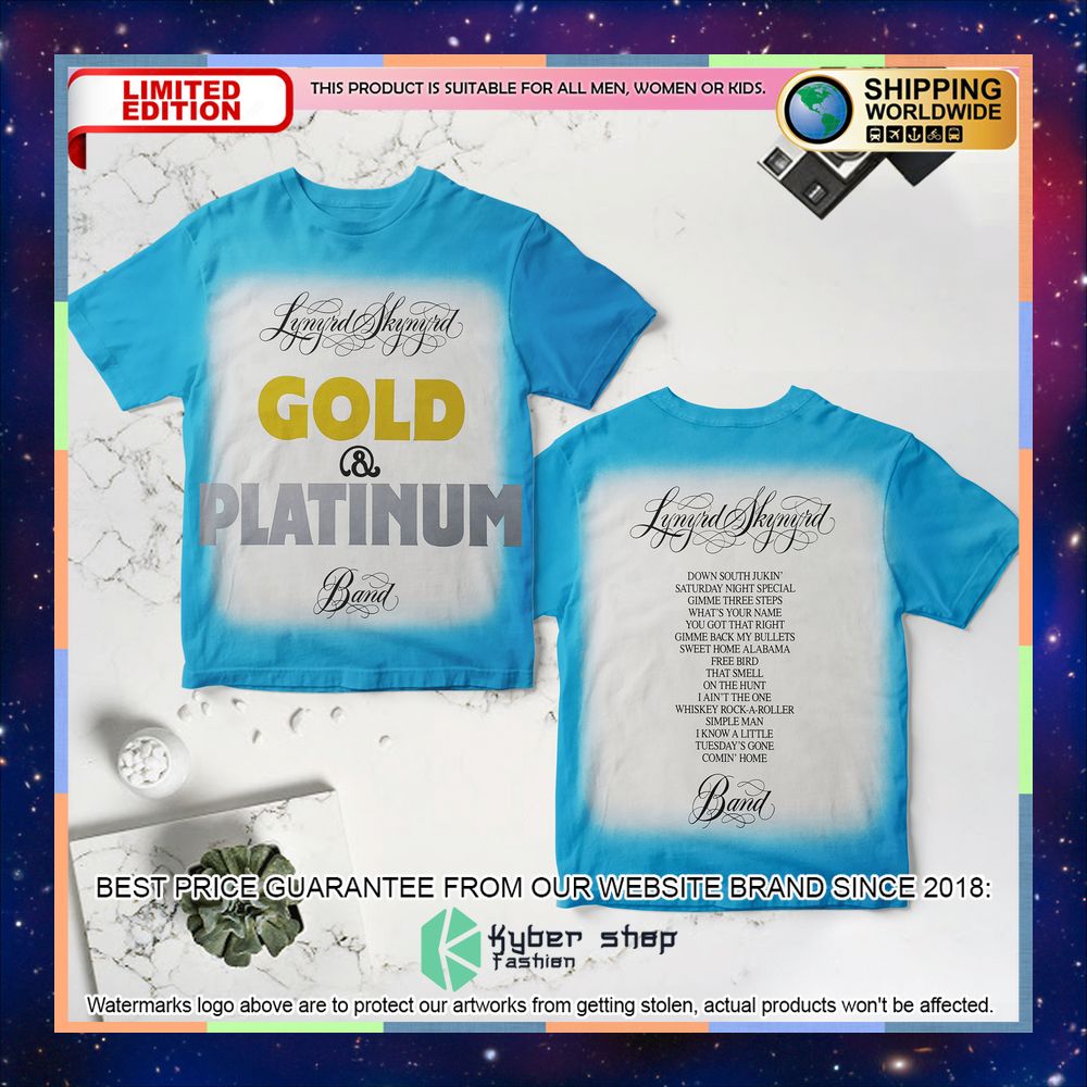 lynyrd skynyrd gold and platinum 3d t shirt 1 474