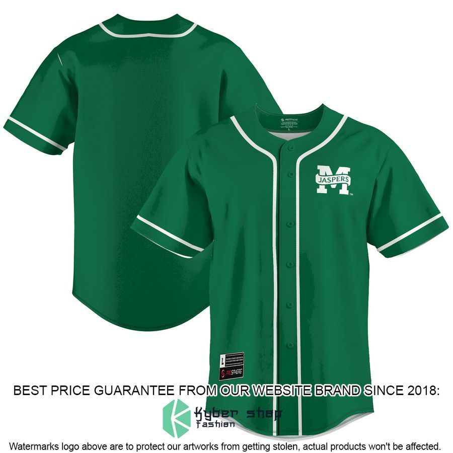 Manhattan Jaspers Green Baseball Jersey