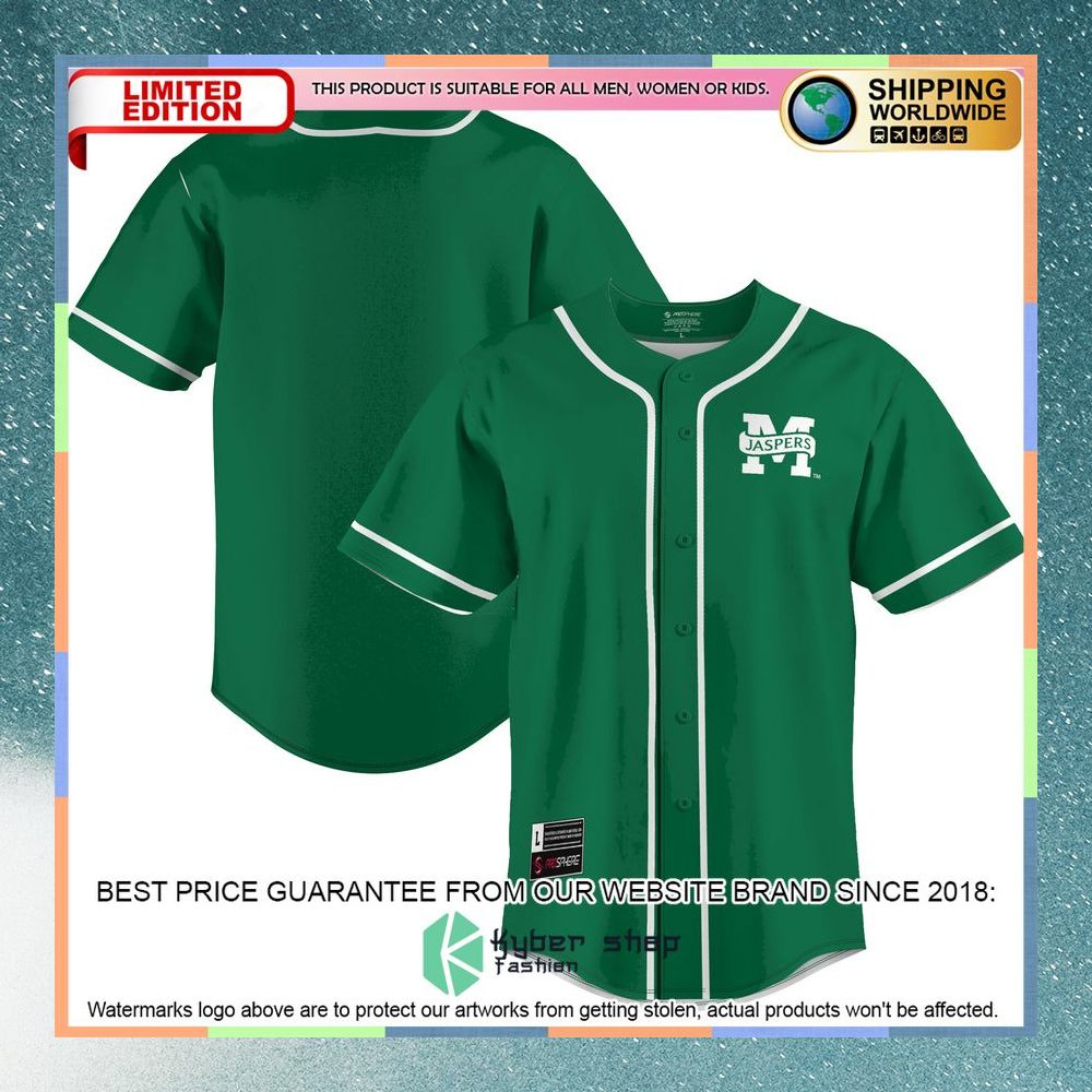 Manhattan Jaspers Green Baseball Jersey 8 Manhattan Jaspers Green Baseball Jersey word3