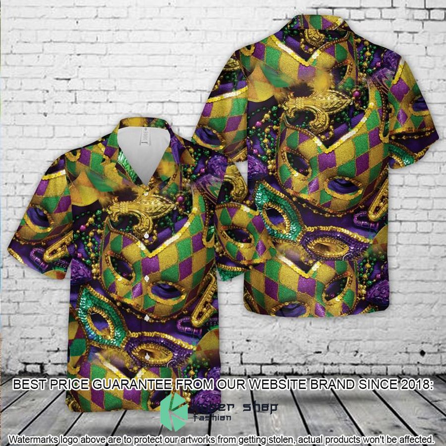 Mardi gras Hawaiian Shirt