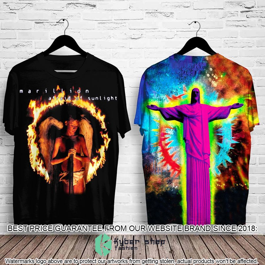 Marillion Afraid Of Sunlight Album T-Shirt 7 marillion afraid of sunlight album 3d t shirt 1 35