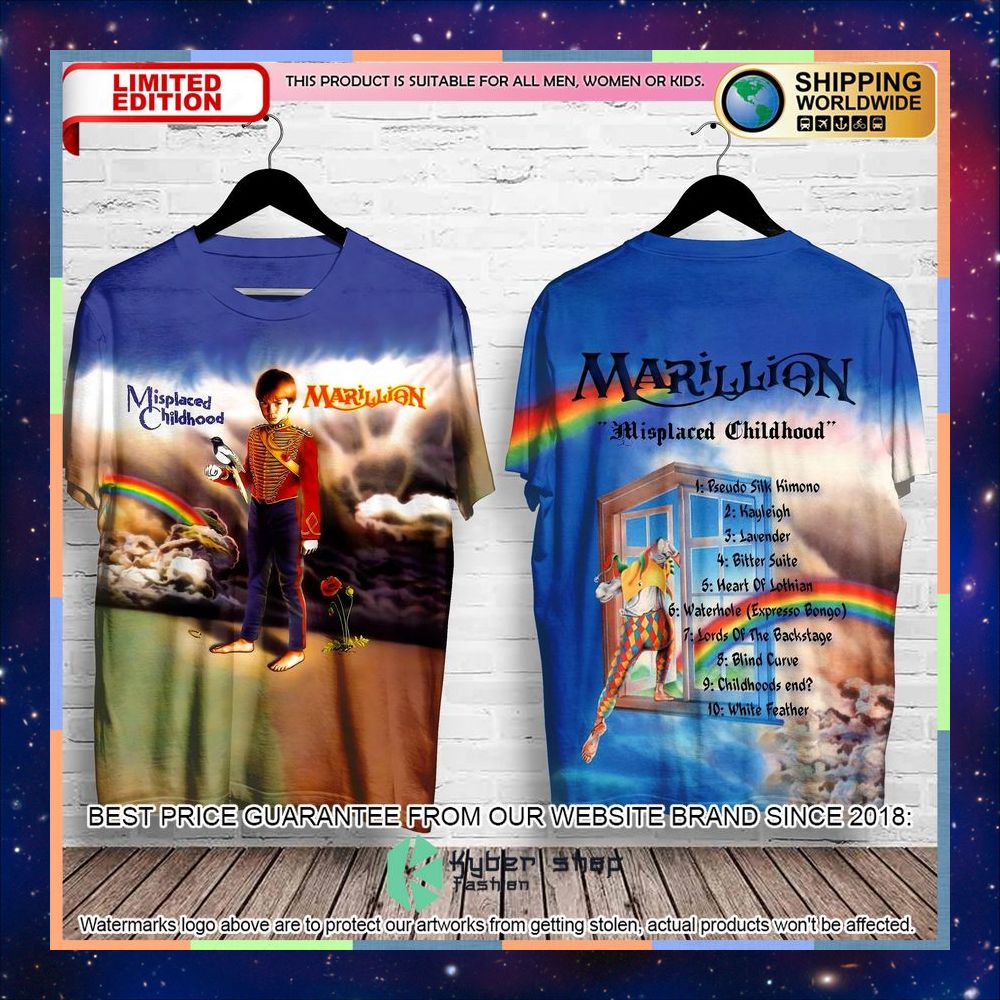 Marillion Misplaced Childhood T-Shirt 2 marillion misplaced childhood 3d t shirt 1 194