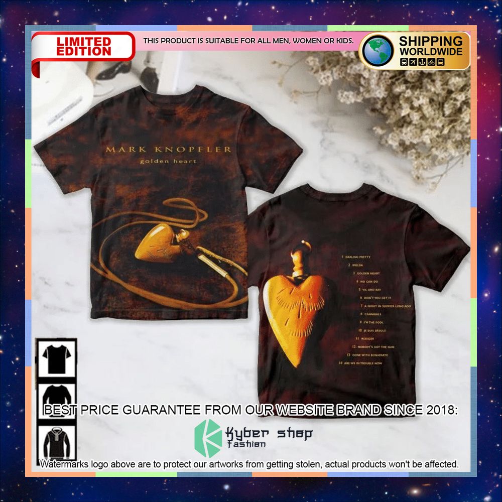 mark knopfler golden heart 3d t shirt 1 551