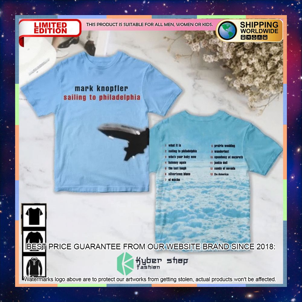mark knopfler sailing to philadelphia 3d t shirt 1 417