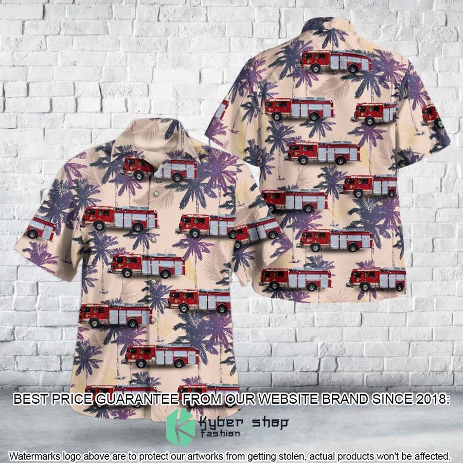 Markham Canada Markham Fire & Emergency Services - Fire Engine 931 Hawaiian Shirt