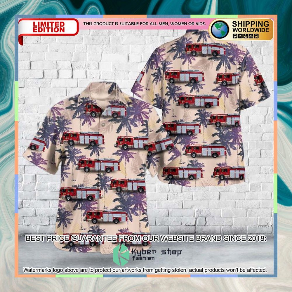 Markham Canada Markham Fire & Emergency Services - Fire Engine 931 Hawaiian Shirt 3 Markham Canada Markham Fire & Emergency Services - Fire Engine 931 Hawaiian Shirt word2