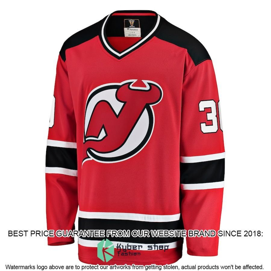 martin brodeur new jersey devils premier breakaway retired red hockey jersey 2 44