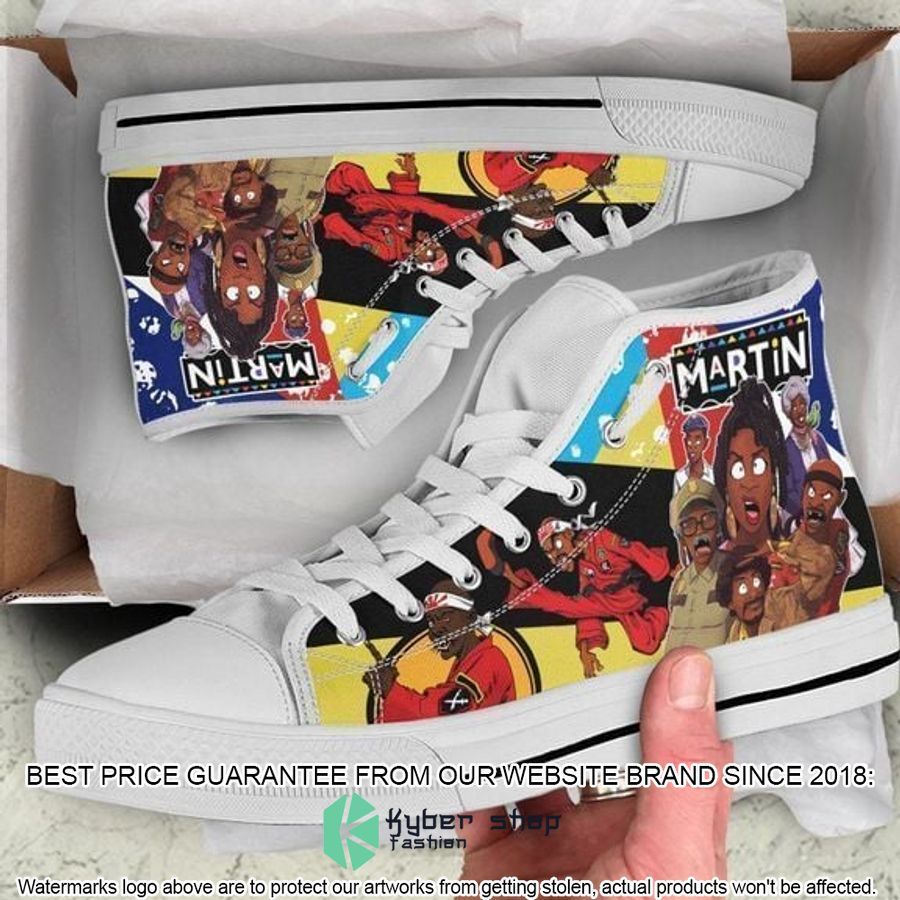 Martin TV series white Canvas High Top Shoes