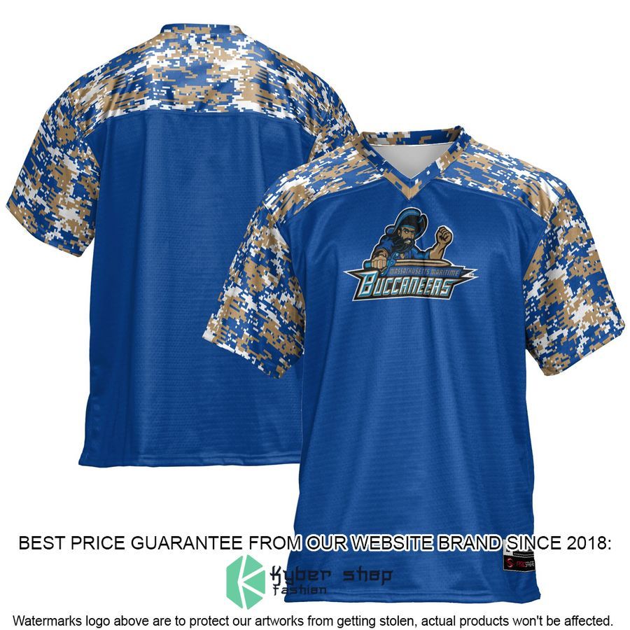Massachusetts Maritime Academy Buccaneers Blue Football Jersey