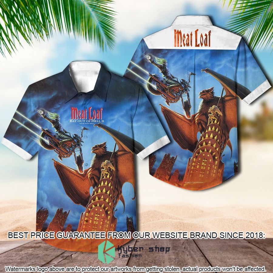 meat loaf bat out of hell ii back into hell hawaiian shirt 1 177
