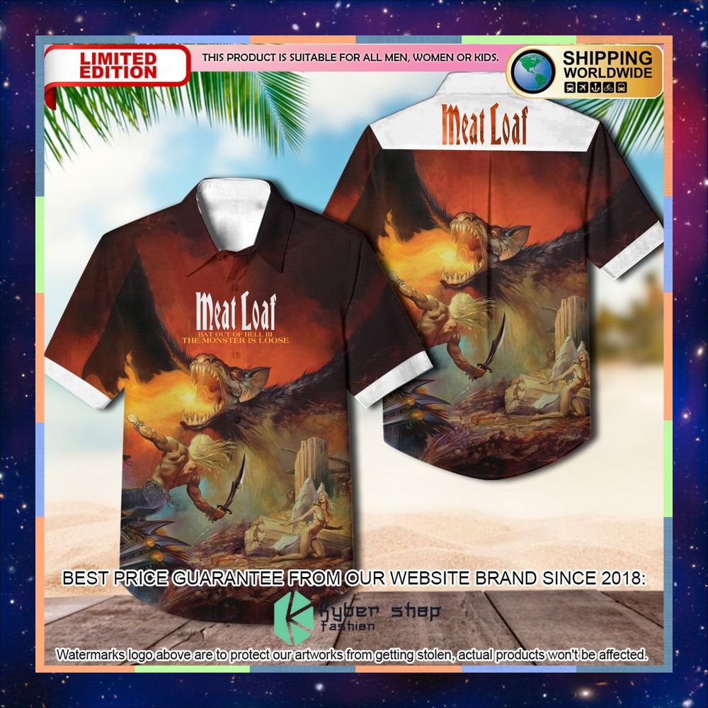meat loaf bat out of hell iii the monster is loose hawaiian shirt 1 351