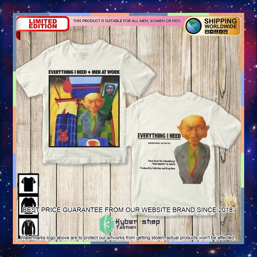 men at work everything i need 3d t shirt 1 570
