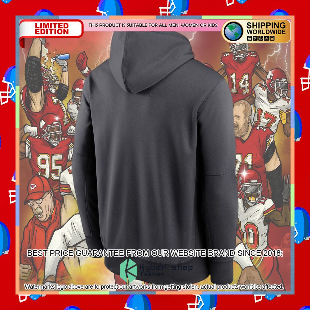 Men's Kansas City Chiefs Anthracite Super Bowl LVII Champions Trophy Hoodie 6 Men's Kansas City Chiefs Anthracite Super Bowl LVII Champions Trophy Hoodie word1