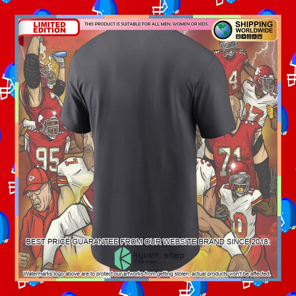 Men's Kansas City Chiefs Anthracite Super Bowl LVII Champions Trophy T-Shirt 6 Men's Kansas City Chiefs Anthracite Super Bowl LVII Champions Trophy T-Shirt word2