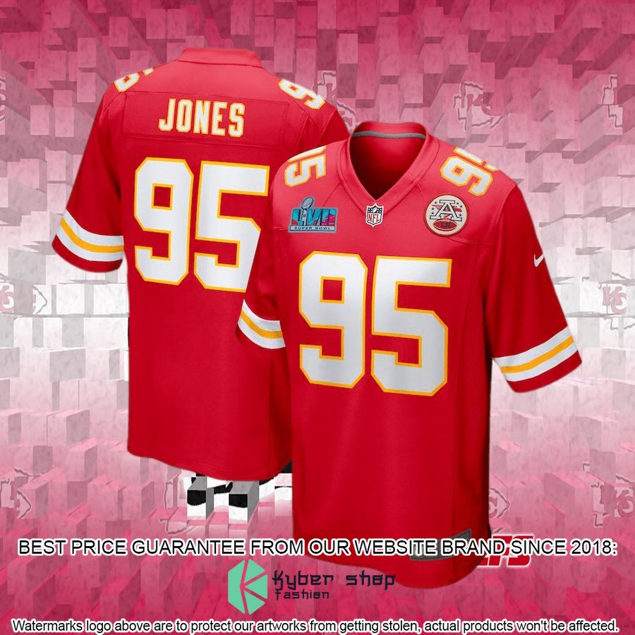 Men's Kansas City Chiefs Chris Jones Nike Red Super Bowl LVII Patch Football Jersey 4 Men's Kansas City Chiefs Chris Jones Nike Red Super Bowl LVII Patch Football Jersey word1