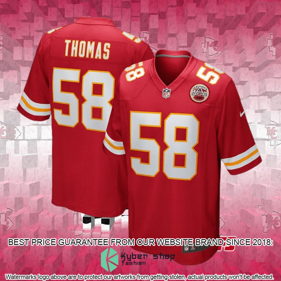 Men's Kansas City Chiefs Derrick Thomas Nike Red Retired Football Jersey 4 Men's Kansas City Chiefs Derrick Thomas Nike Red Retired Football Jersey word3