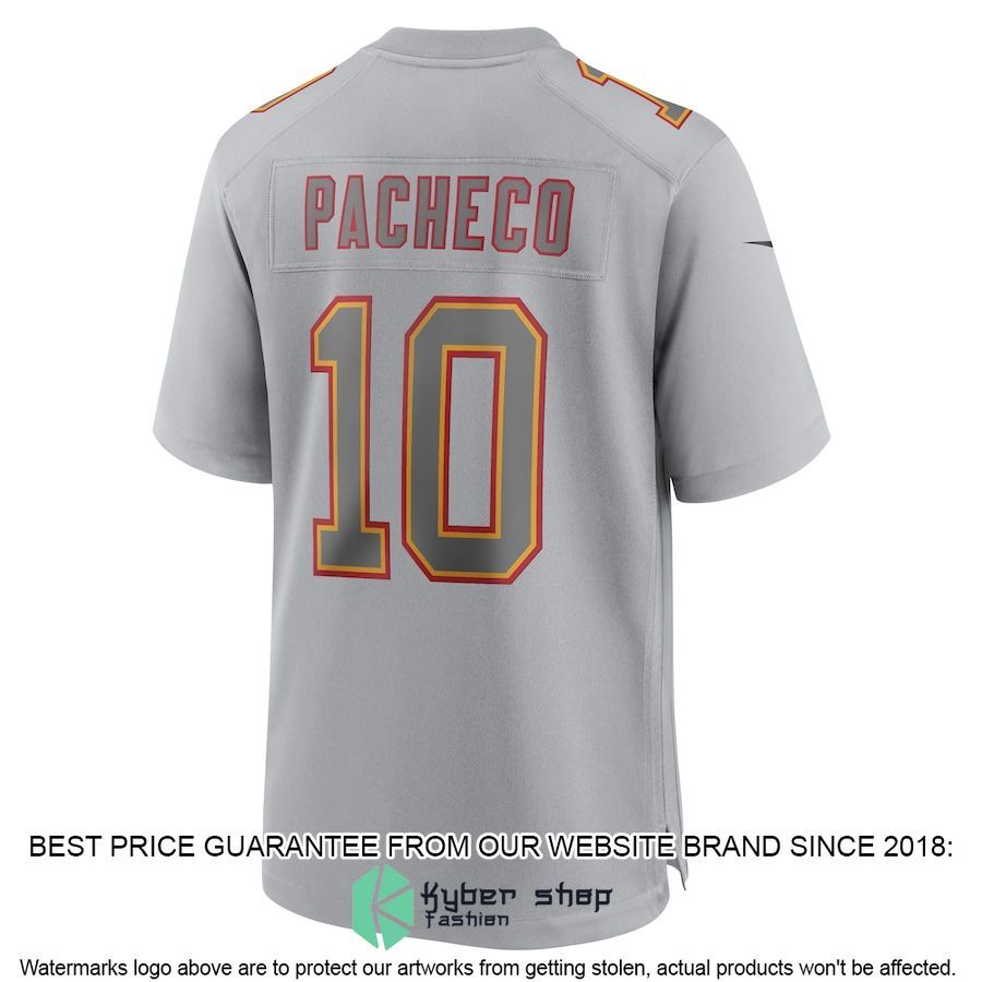 Men's Kansas City Chiefs Isiah Pacheco Nike Gray Super Bowl LVII Patch Football Jersey 3 Men's Kansas City Chiefs Isiah Pacheco Nike Gray Super Bowl LVII Patch Football Jersey word2