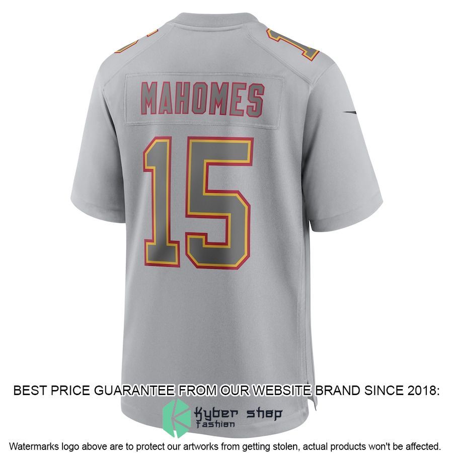 Men's Kansas City Chiefs Patrick Mahomes Nike Gray Super Bowl LVII Patch Football Jersey 3 Men's Kansas City Chiefs Patrick Mahomes Nike Gray Super Bowl LVII Patch Football Jersey word3