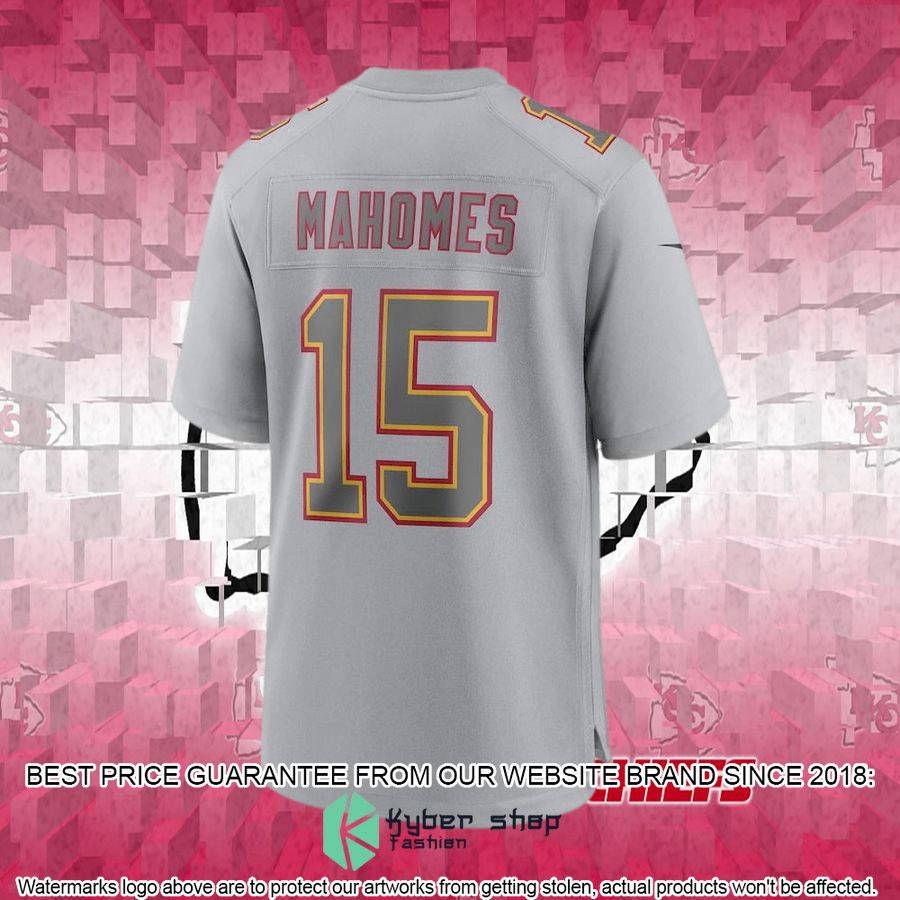 Men's Kansas City Chiefs Patrick Mahomes Nike Gray Super Bowl LVII Patch Football Jersey 6 Men's Kansas City Chiefs Patrick Mahomes Nike Gray Super Bowl LVII Patch Football Jersey word3