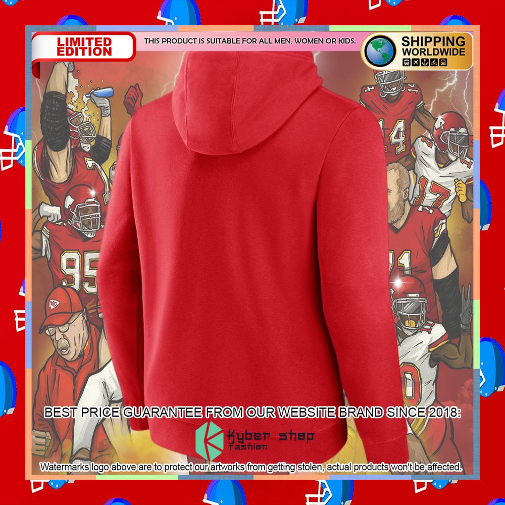 Men's Kansas City Chiefs Red Super Bowl LVII Champions Big & Tall Foam Finger Hoodie 6 Men's Kansas City Chiefs Red Super Bowl LVII Champions Big & Tall Foam Finger Hoodie word2