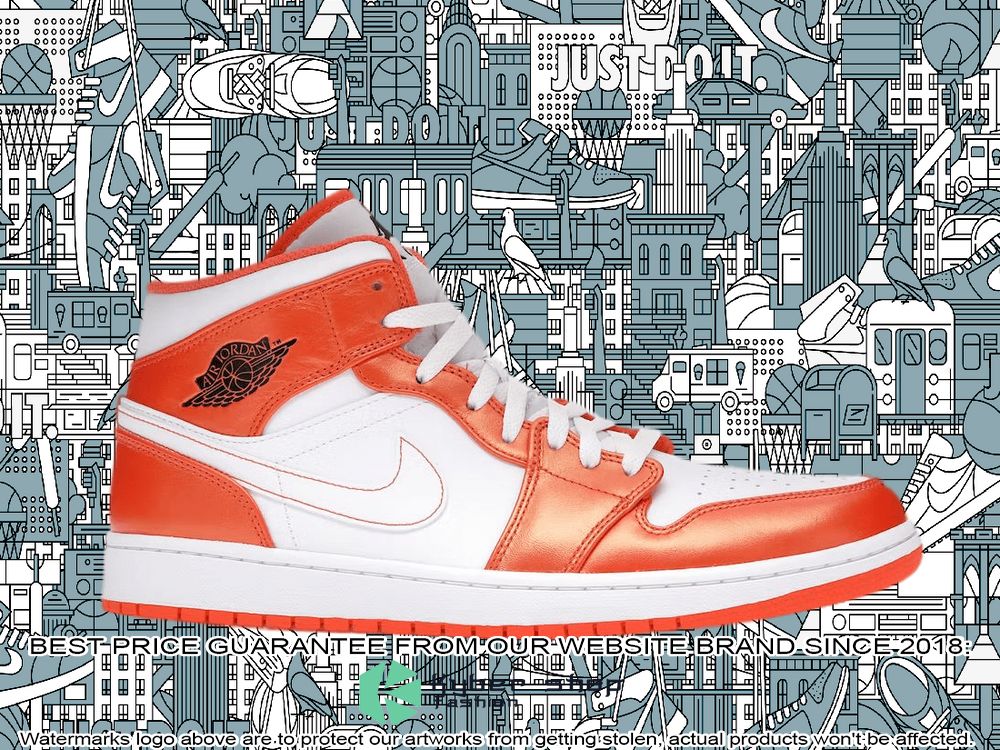 Metallic Orange Air Jordan 1 Mid