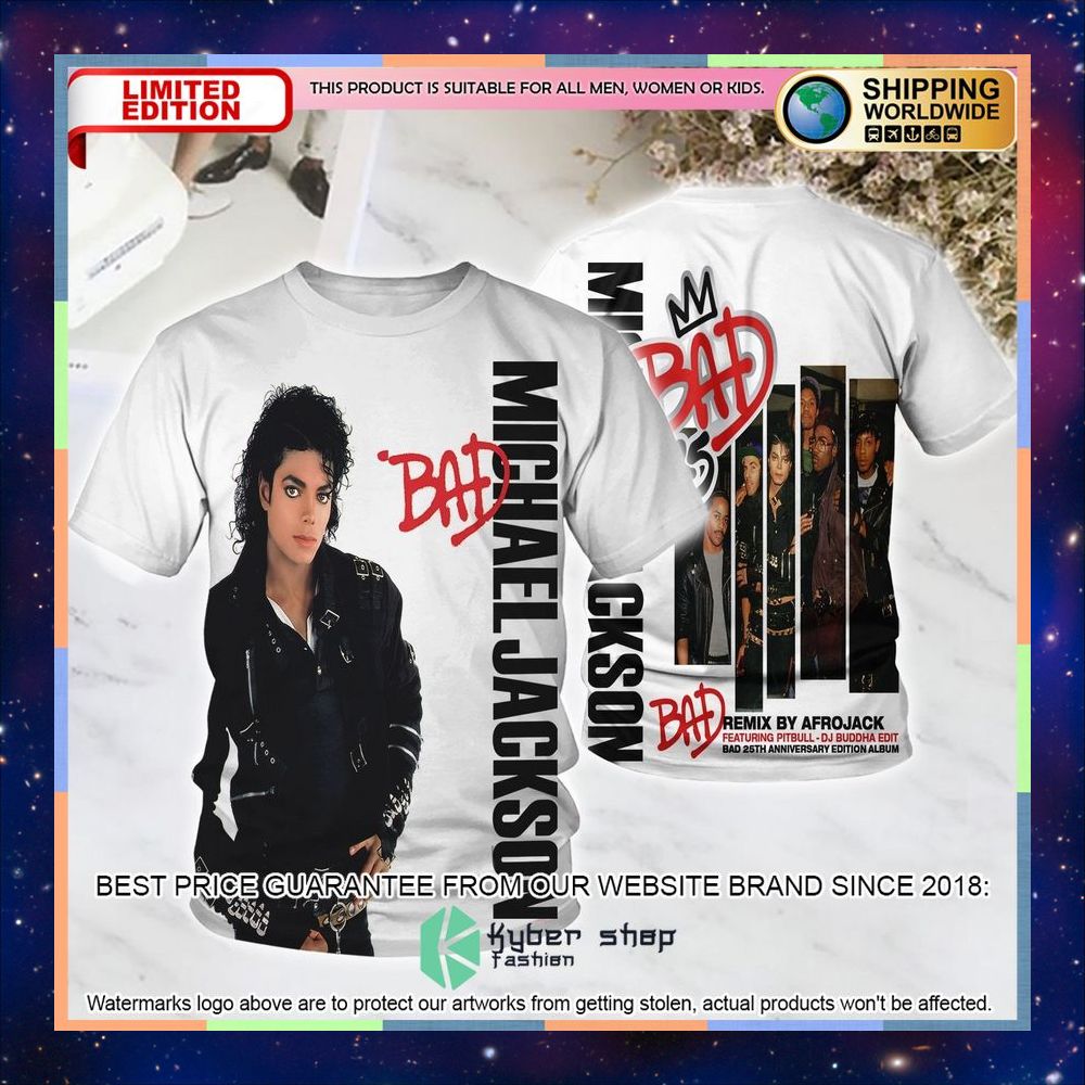 michael jackson bad 3d t shirt 1 346