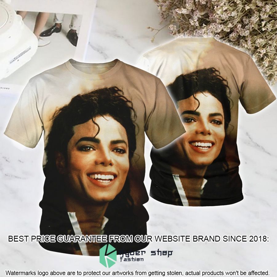 michael jackson smile 3d t shirt 1 206