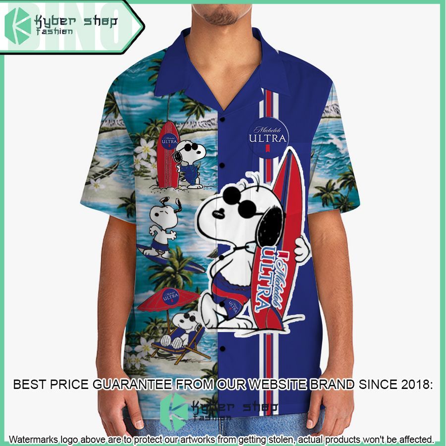 michelob snoopy hawaiian shirt and shorts 2 86