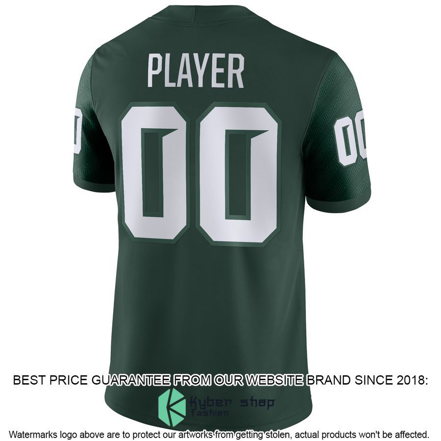 Michigan State Spartans Nike CUSTOM NIL Green Football Jersey 3 Michigan State Spartans Nike CUSTOM NIL Green Football Jersey word1