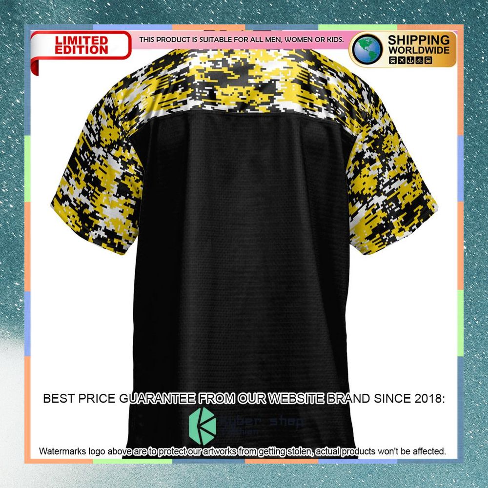 Michigan Tech Huskies Black Football Jersey 7 Michigan Tech Huskies Black Football Jersey word1