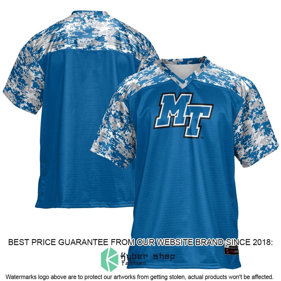 Middle Tennessee State Blue Raiders Royal Football Jersey