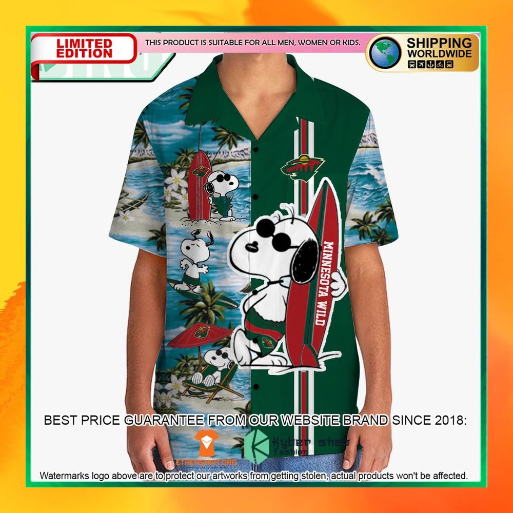Minnesota Wild Snoopy Hawaiian Shirt and Shorts 5 minnesota wild snoopy hawaiian shirt and shorts 2 469