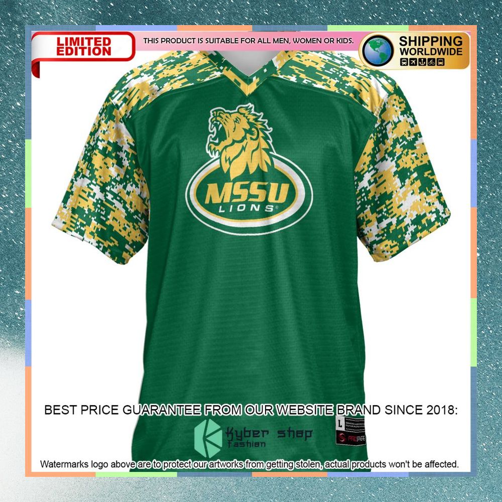 Missouri Southern State Lions Green Football Jersey 6 Missouri Southern State Lions Green Football Jersey word2
