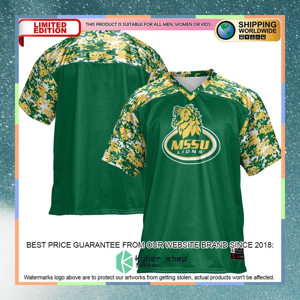 Missouri Southern State Lions Green Football Jersey 8 Missouri Southern State Lions Green Football Jersey word2