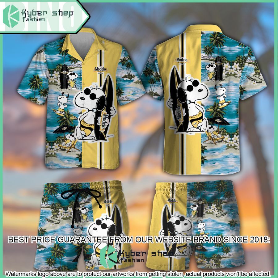 modelo snoopy hawaiian shirt and shorts 1 323